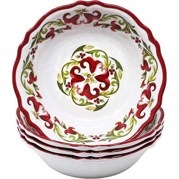Amazon.com | Le Cadeaux Vischio Holiday Collection Melamine  Le Cadeaux Vischio Holiday Collection 7.5\